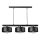 Lampa wisząca na lince IGNIA 3xE27/60W/230V czarna/złota