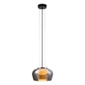 Lampa wisząca na lince INSIEME 1xGX53/10W/230V śr. 35 cm przydymiona czerń