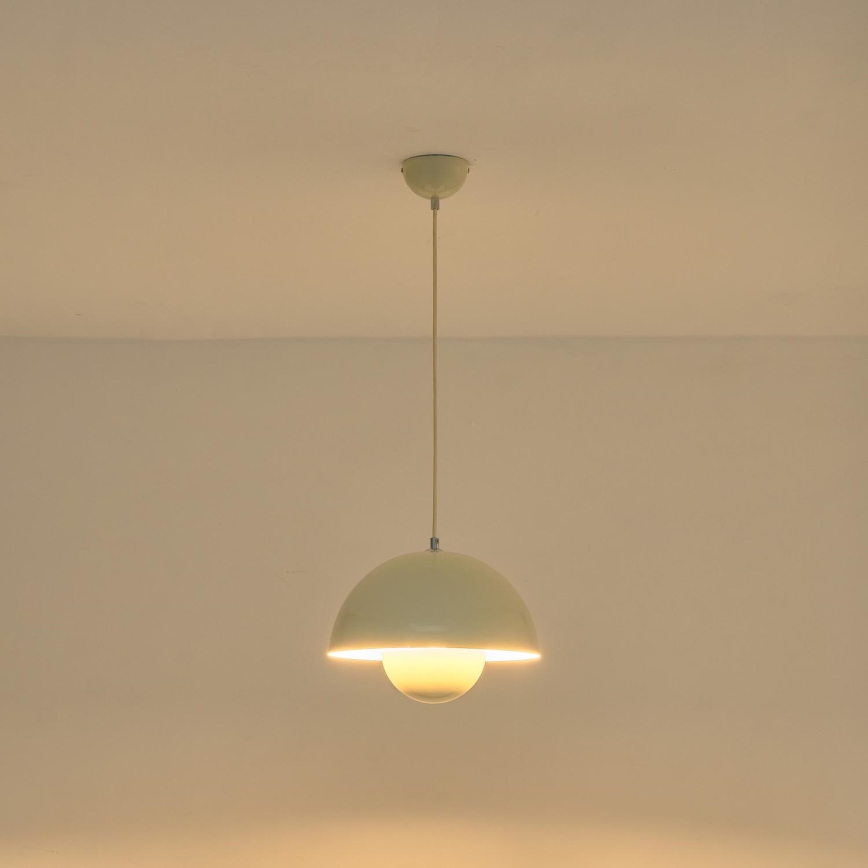 Lampa wisząca na lince JARDEN 1xE27/15W/230V kremowa