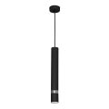 Lampa wisząca na lince JOKER 1xGU10/25W/230V czarny/błyszczący chrom