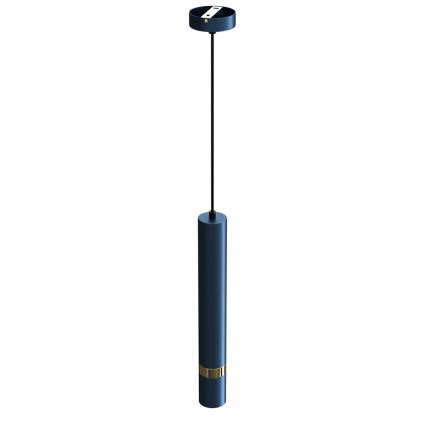 Lampa wisząca na lince JOKER 1xGU10/25W/230V niebiesko-złota