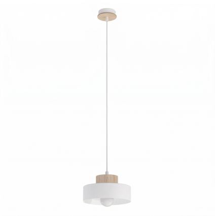 Lampa wisząca na lince KIVI 1xE27/15W/230V biała