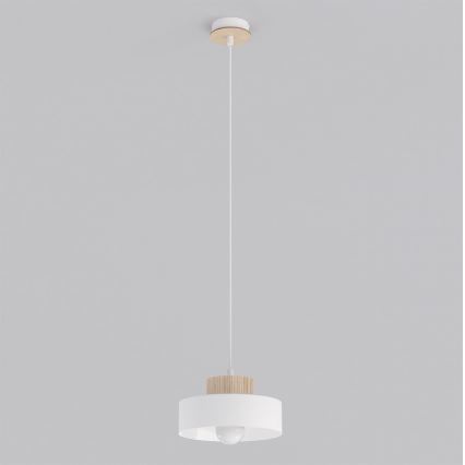 Lampa wisząca na lince KIVI 1xE27/15W/230V biała