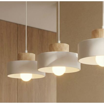 Lampa wisząca na lince KIVI 3xE27/15W/230V biała