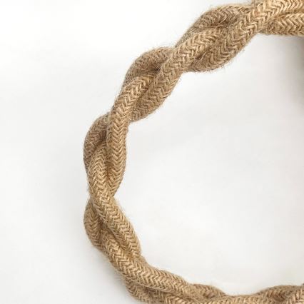 Lampa wisząca na lince LOOMIS 3xE27/15W/230V 83 cm beżowa/dąb