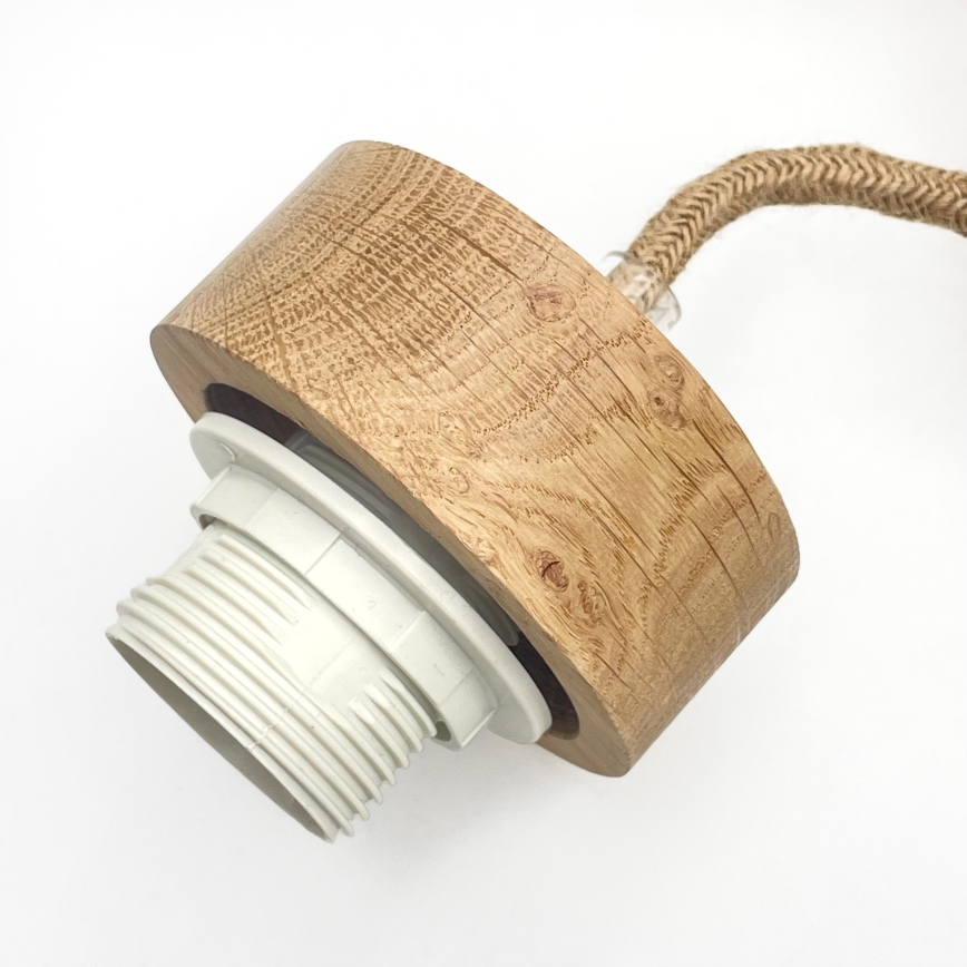 Lampa wisząca na lince LOOMIS 3xE27/15W/230V 83 cm beżowa/dąb