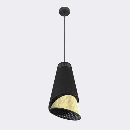 Lampa wisząca na lince MODA 1xE27/15W/230V czarna/złota