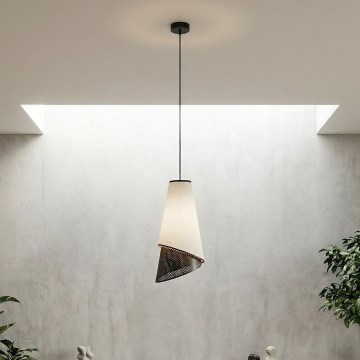 Lampa wisząca na lince MODA 1xE27/15W/230V szara/czarna