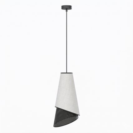 Lampa wisząca na lince MODA 1xE27/15W/230V szara/czarna