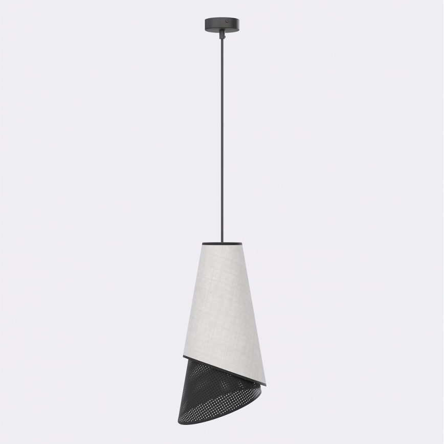 Lampa wisząca na lince MODA 1xE27/15W/230V szara/czarna