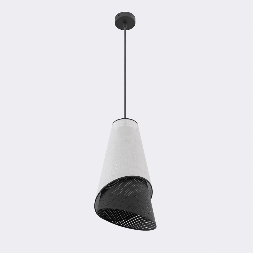Lampa wisząca na lince MODA 1xE27/15W/230V szara/czarna