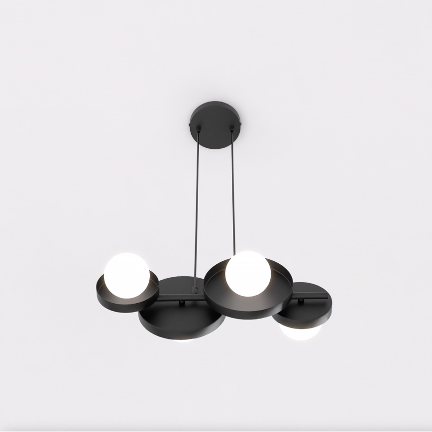 Lampa wisząca na lince MODEL 4xG9/8W/230V czarna