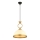 Lampa wisząca na lince MONZA 1xE27/40W/230V śr. 26 cm kremowa/brązowa