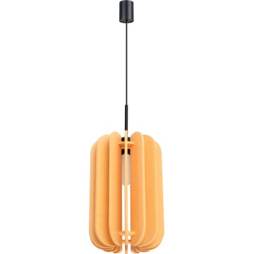Lampa wisząca na lince MULA 1xE27/15W/230V śr. 27 cm żółta