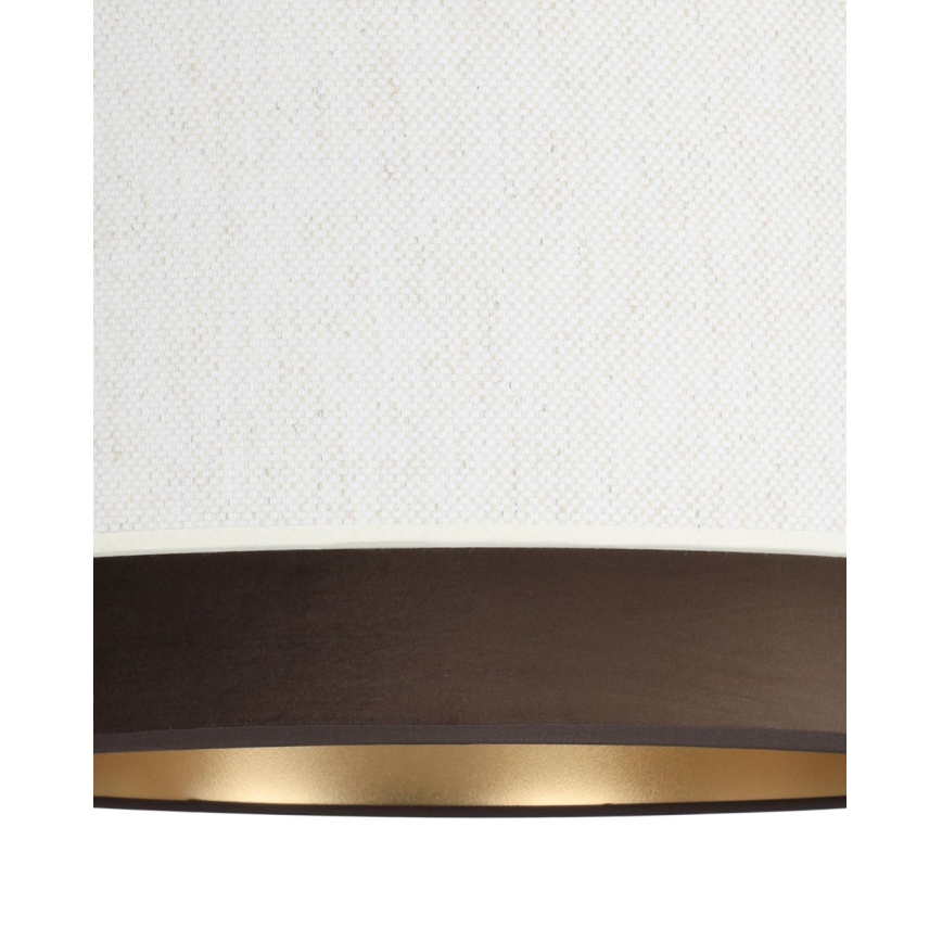 Lampa wisząca na lince NATIA 1xE27/60W/230V biała/brązowa