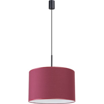 Lampa wisząca na lince NEVIA 1x E27/15W/230V, śr. 40 cm, czerwona