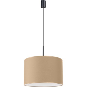 Lampa wisząca na lince NEVIA 1xE27/15W/230V Ø 40 cm taupe