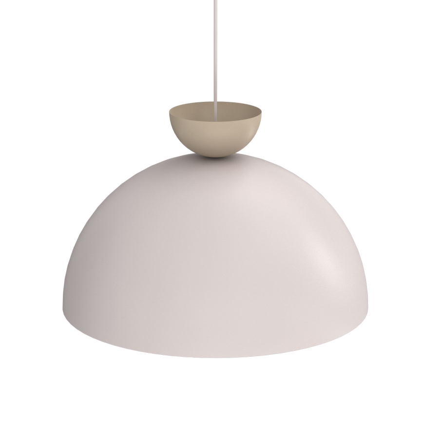 Lampa wisząca na lince NEVIS 1xE27/15W/230V Ø 50 cm kremowa