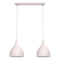 Lampa wisząca na lince NOAK CLASSIC 2xE27/15W/230V kremowa