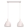 Lampa wisząca na lince NOAK CLASSIC 2xE27/15W/230V kremowa