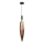 Lampa wisząca na lince NORDIC 1xG9/5W/230V czarna/miedziana