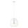 Lampa wisząca na lince OVELLA 1xE27/15W/230V, śr. 36 cm, kremowa