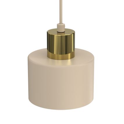 Lampa wisząca na lince PARKLA 1xE27/15W/230V beżowa/złota