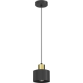 Lampa wisząca na lince PARKLA 1xE27/15W/230V czarna