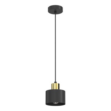 Lampa wisząca na lince PARKLA 1xE27/15W/230V czarna