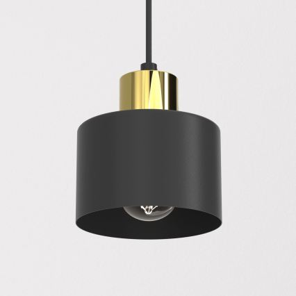 Lampa wisząca na lince PARKLA 1xE27/15W/230V czarna