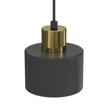 Lampa wisząca na lince PARKLA 1xE27/15W/230V czarna