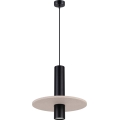 Lampa wisząca na lince PELTA 1xGU10/10W/230V czarna/kremowa