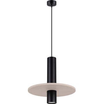 Lampa wisząca na lince PELTA 1xGU10/10W/230V czarna/kremowa