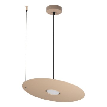 Lampa wisząca na lince PIATTO 1xGX53/15W/230V, śr. 35 cm, beżowa