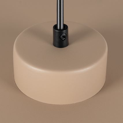 Lampa wisząca na lince PIATTO 1xGX53/15W/230V, śr. 35 cm, beżowa