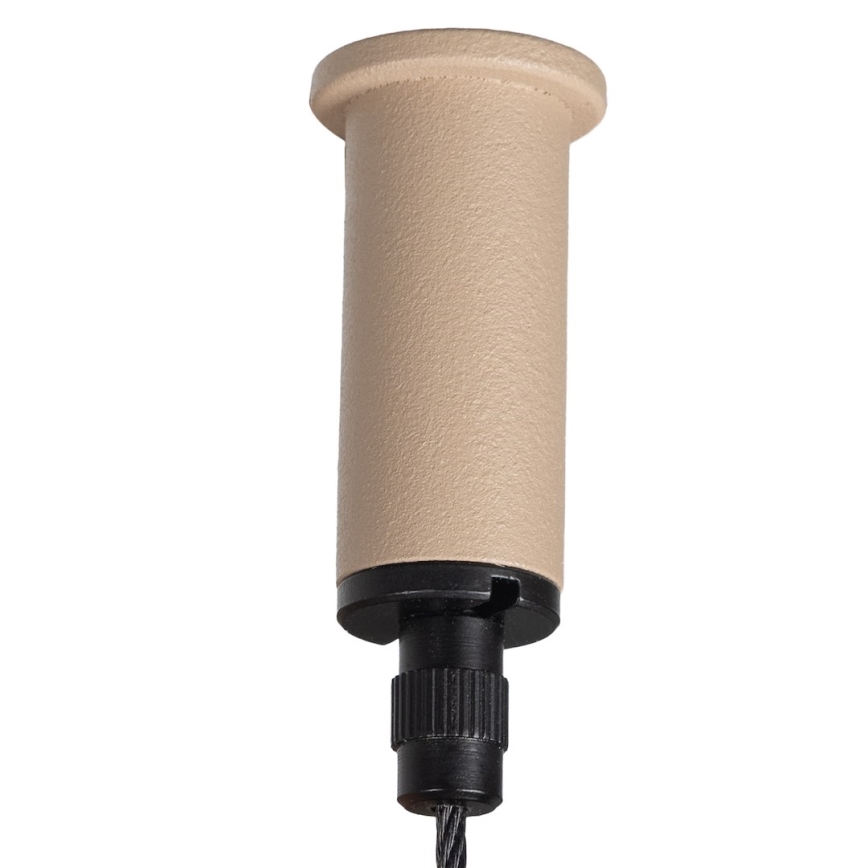 Lampa wisząca na lince PIATTO 1xGX53/15W/230V, śr. 35 cm, beżowa