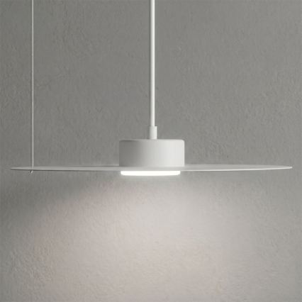 Lampa wisząca na lince PIATTO 1xGX53/15W/230V, śr. 35 cm, biała