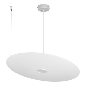 Lampa wisząca na lince PIATTO 1xGX53/15W/230V, śr. 55 cm, biała