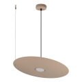 Lampa wisząca na lince PIATTO 1xGX53/15W/230V, średnica 45 cm, beżowa