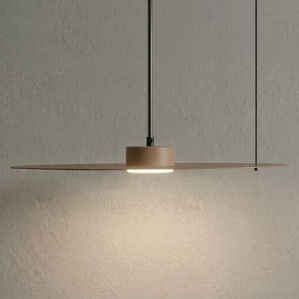 Lampa wisząca na lince PIATTO 1xGX53/15W/230V, średnica 45 cm, beżowa