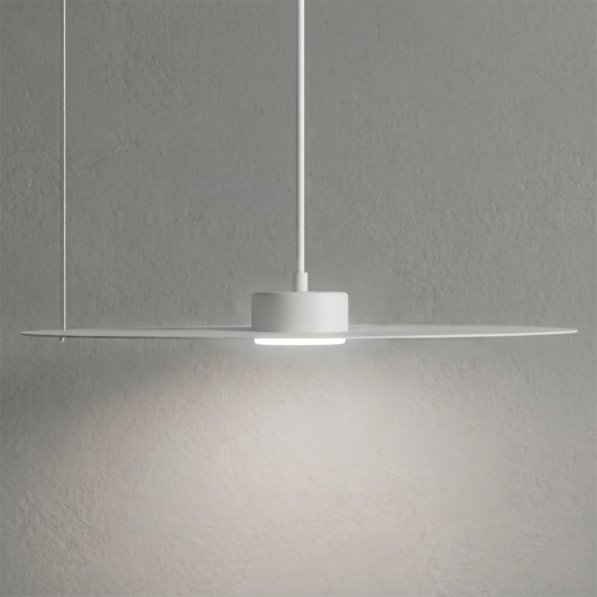 Lampa wisząca na lince PIATTO 1xGX53/15W/230V średnica 45 cm biała