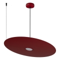 Lampa wisząca na lince PIATTO 1xGX53/15W/230V Ø 55 cm bordowa