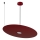 Lampa wisząca na lince PIATTO 1xGX53/15W/230V Ø 55 cm bordowa