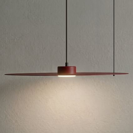 Lampa wisząca na lince PIATTO 1xGX53/15W/230V Ø 55 cm bordowa
