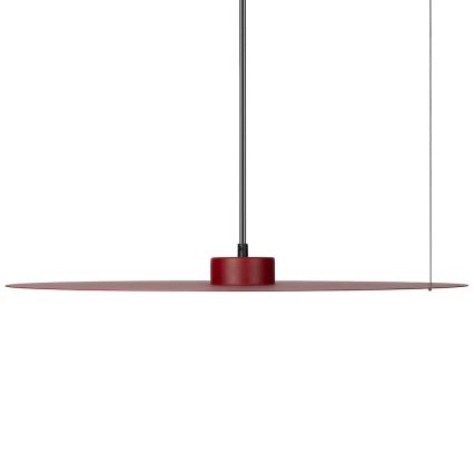 Lampa wisząca na lince PIATTO 1xGX53/15W/230V Ø 55 cm bordowa
