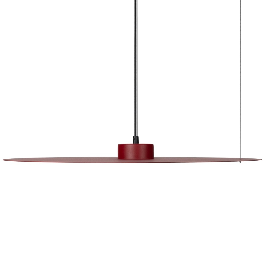 Lampa wisząca na lince PIATTO 1xGX53/15W/230V Ø 55 cm bordowa