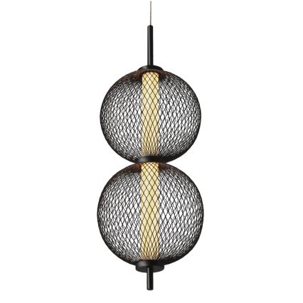 Lampa wisząca na lince PUMA LED/10W/230V pr. 14 cm czarna