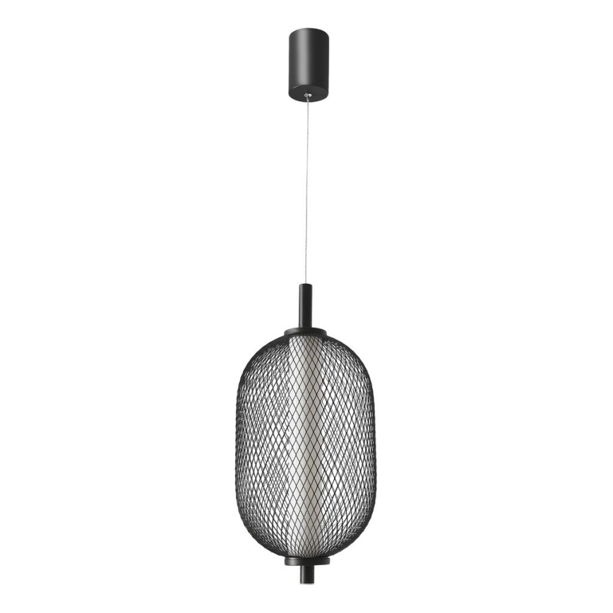 Lampa wisząca na lince PUMA LED/10W/230V śr. 15 cm czarna