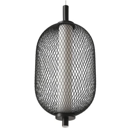 Lampa wisząca na lince PUMA LED/10W/230V śr. 15 cm czarna