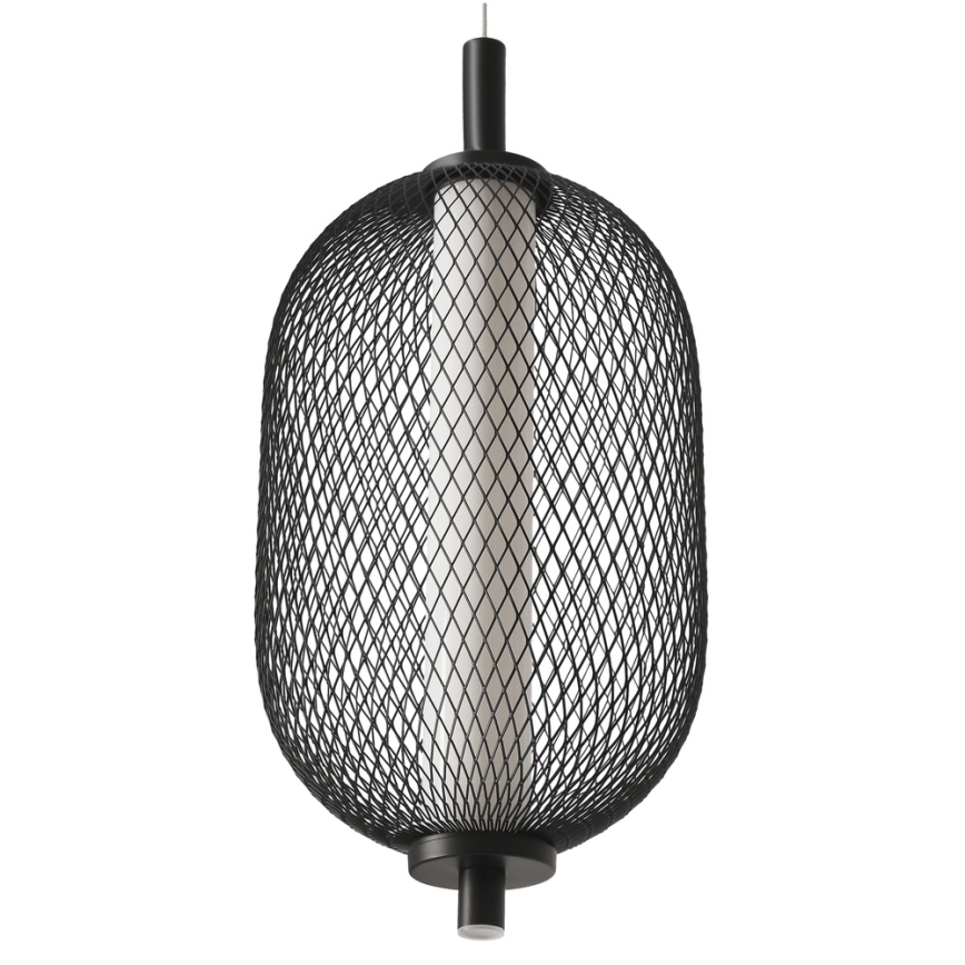 Lampa wisząca na lince PUMA LED/10W/230V śr. 15 cm czarna
